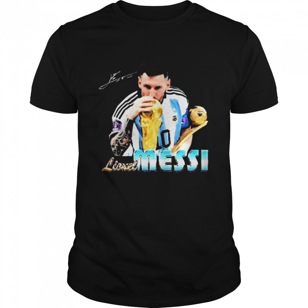 Lionel Messi The Golden Ball Qatar World Cup 2022 Shirt