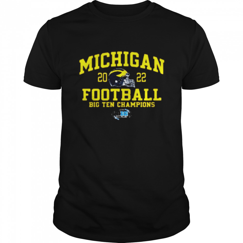 Mden university of michigan football 2022 big ten champions shirt