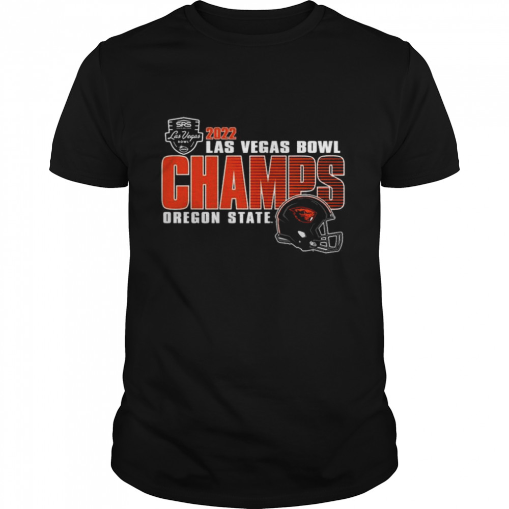 Oregon State Beavers Blue 84 2022 Las Vegas Bowl Champions T-Shirt