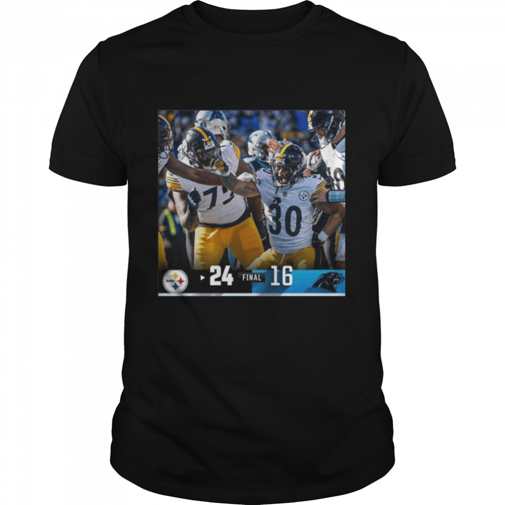 Pittsburgh Steelers 24 16 Panthers Nfl 2022 Final Score Shirt