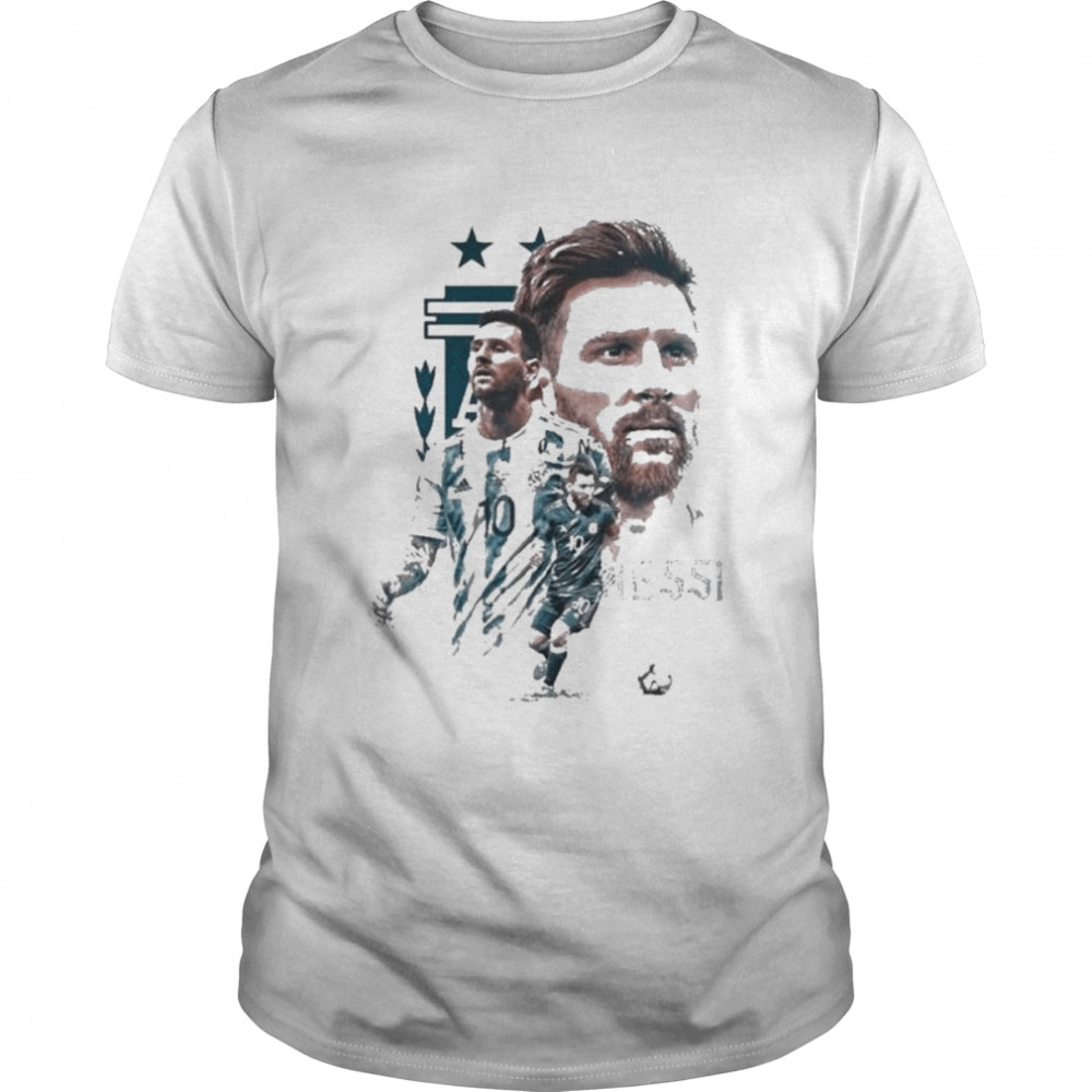 World Cup 2022 Lionel Messi Aesthetic Argentina Player Shirt