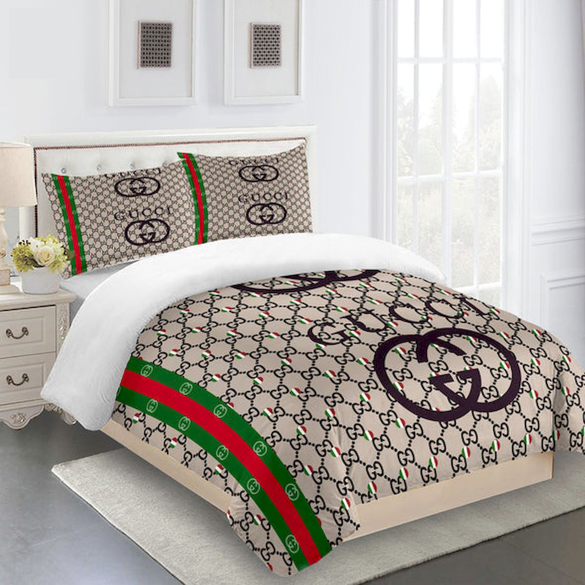 GC Italy Luxury Brand High-End Bedding Set Home Decor HT