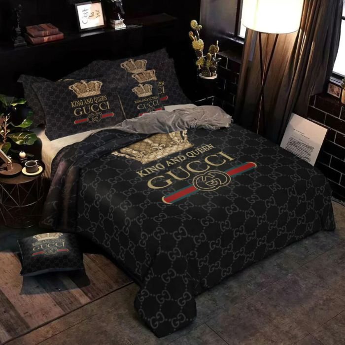 GC King And Queen Luxury Brand High-End Bedding Set Home Decor HT