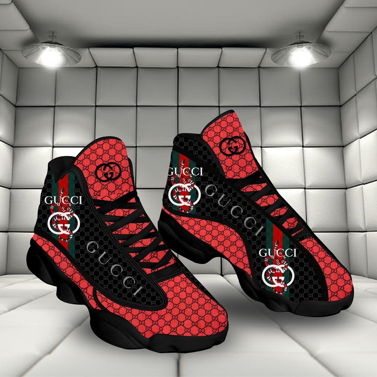 GC Black Red Air Jordan 13 Sneakers  ver 32