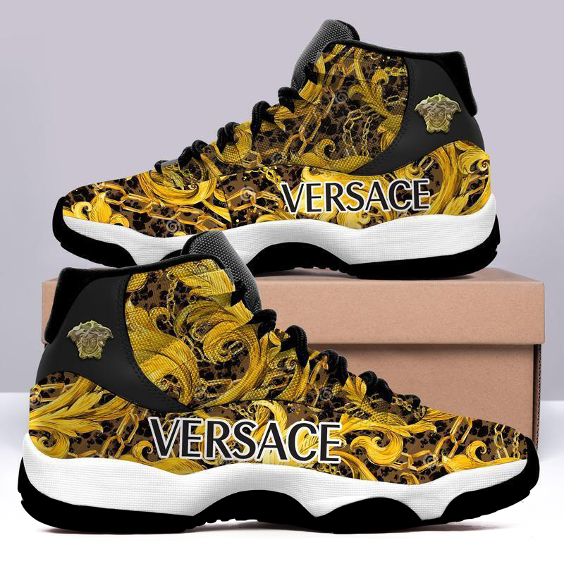 Gianni Versace Barocco Air Jordan 11 Sneakers Shoes Hot 2022 Gifts For Men Women HT