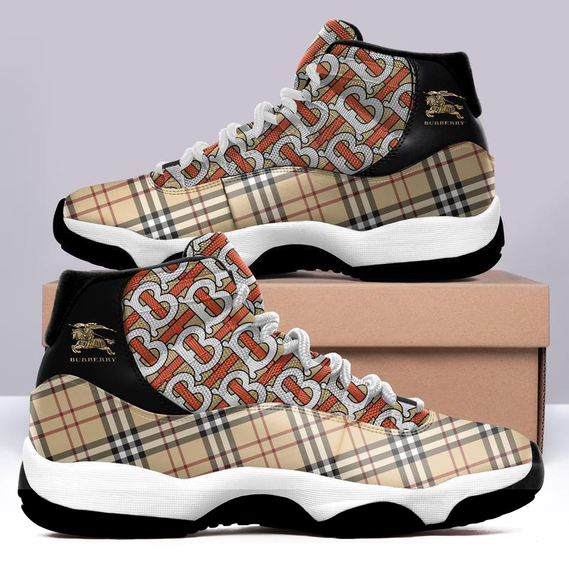 Luxury Burberry Air Jordan 11 Sneakers Shoes Hot 2022 Gifts For Men Women HT