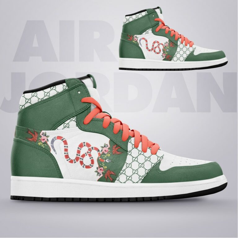 GC Snake Air Jordan 1 High Top Sneakers Shoes Hot 2022 Gifts For Men Women HT
