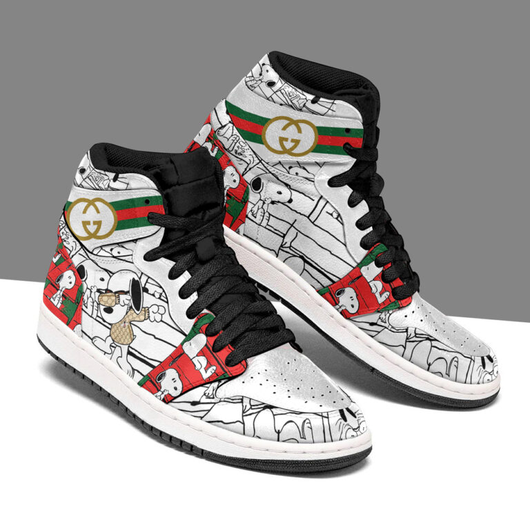 GC Snoopy Air Jordan 1 High Top Sneakers Shoes Hot 2022 Disney Gifts For Men Women HT