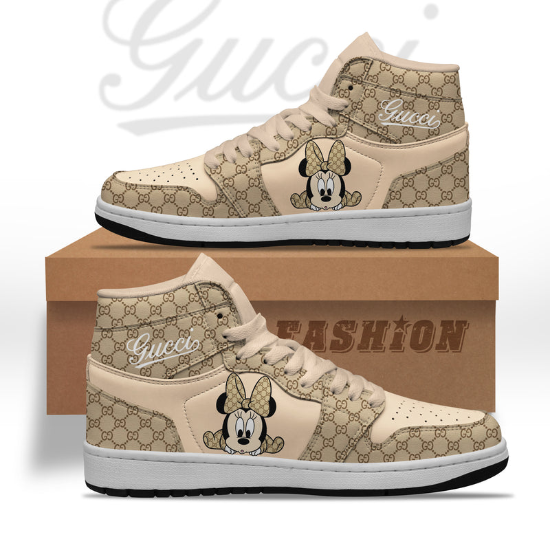 GC x Mickey High Air Jordan Sneakers Shoes Hot 2022 Disney Gifts For Men Women HT