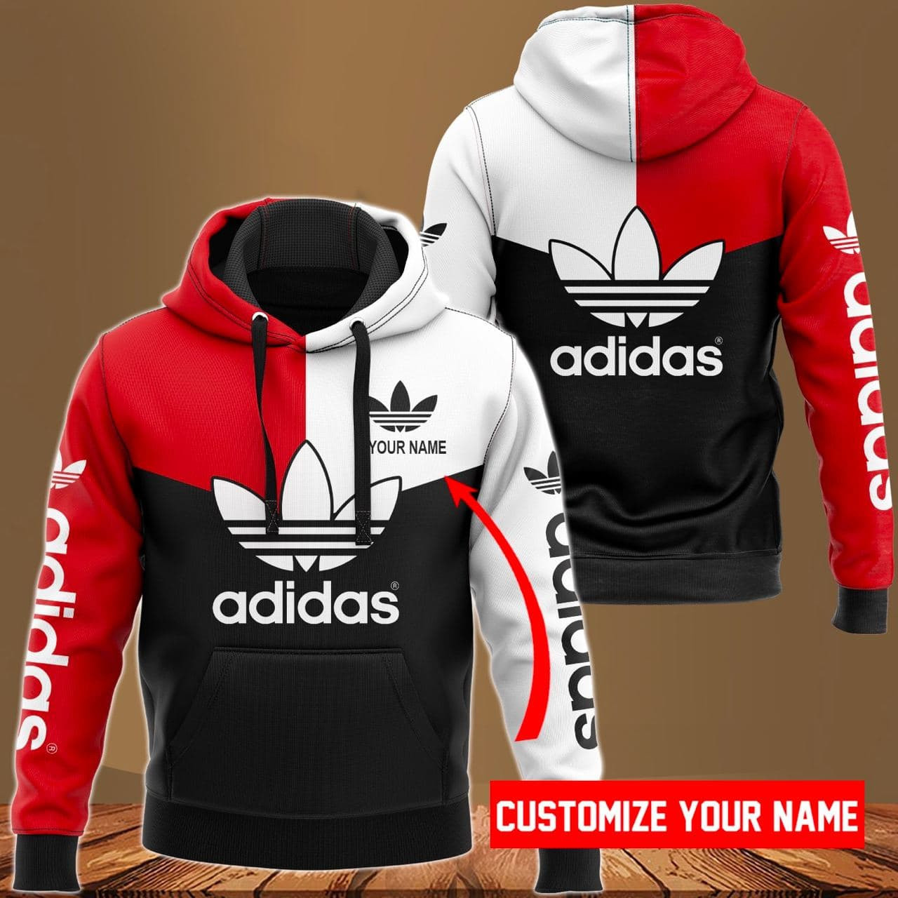 ADD 3D Customize Name Hoodie ADD4380  Ver 74 Hoodie