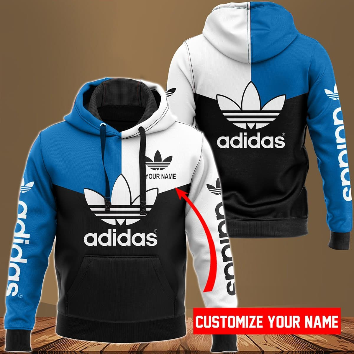 ADD 3D Customize Name Hoodie ADD4380BL  Ver 39 Hoodie