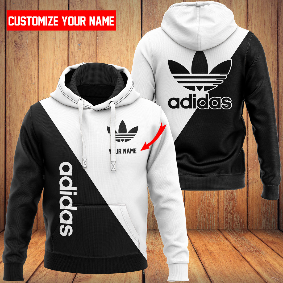 ADD 3D Customize Name Hoodie ADD5213  Ver 34 Hoodie