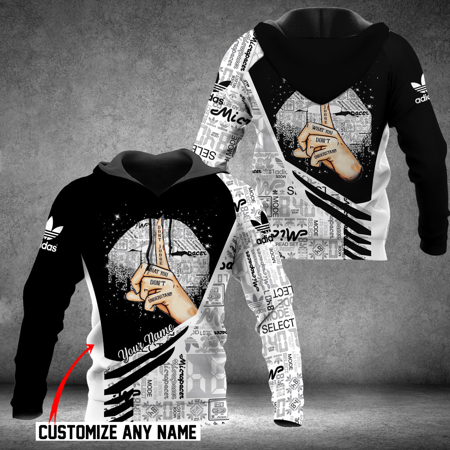 ADD 3D Customize Name Hoodie ADD5640  Ver 29 Hoodie