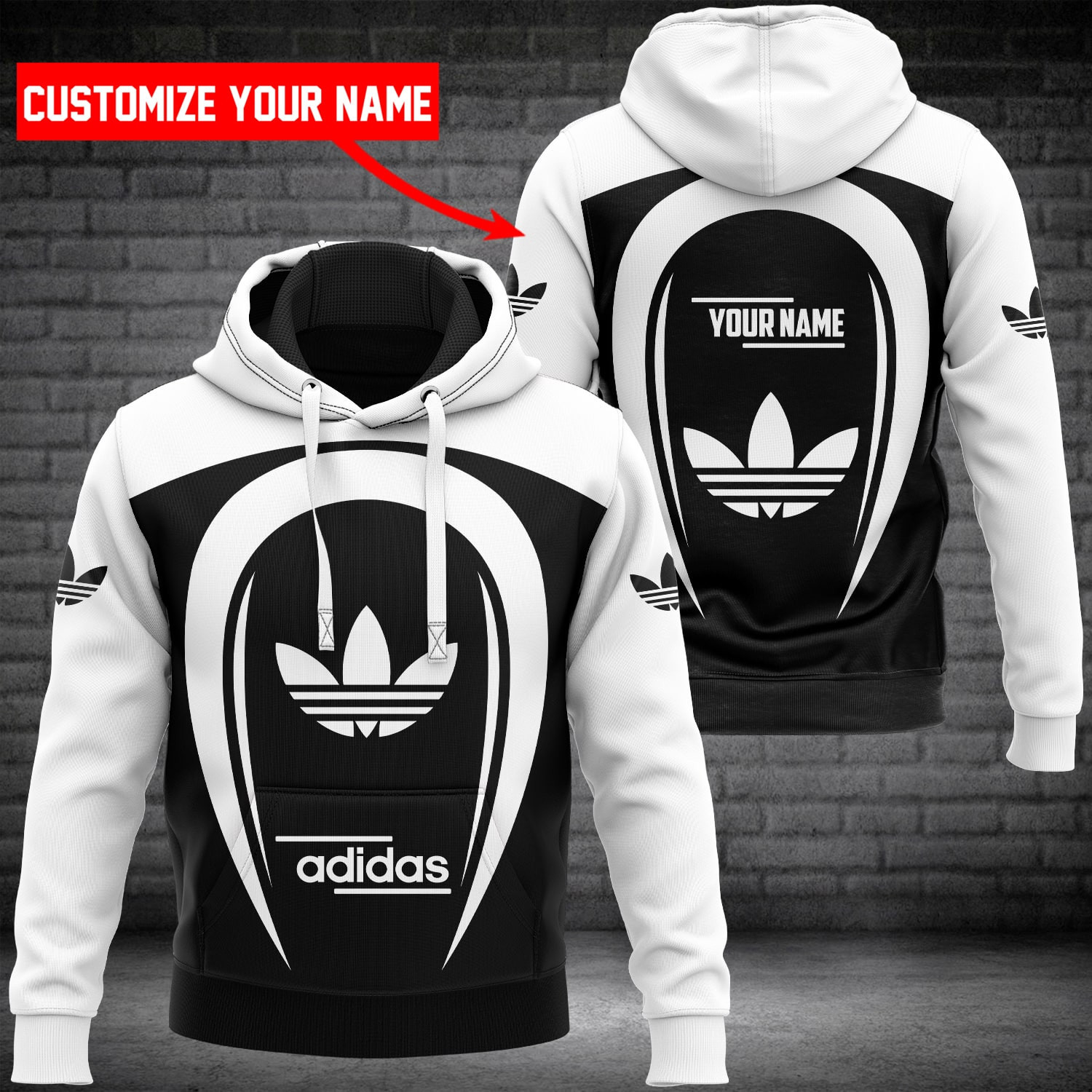 ADD 3D Customize Name Hoodie ADD5674  Ver 26 Hoodie