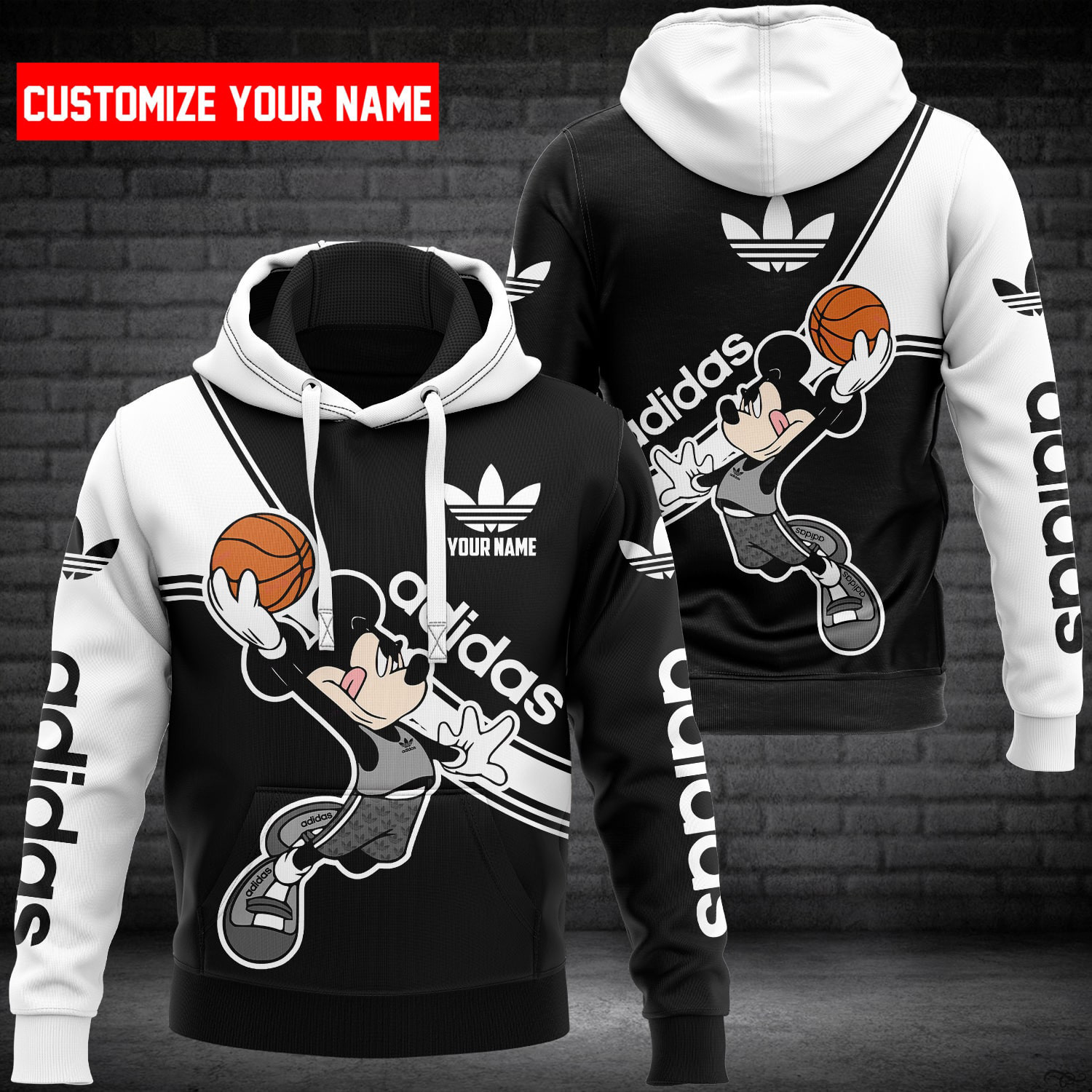 ADD 3D Customize Name Hoodie ADD5800  Ver 6 Hoodie