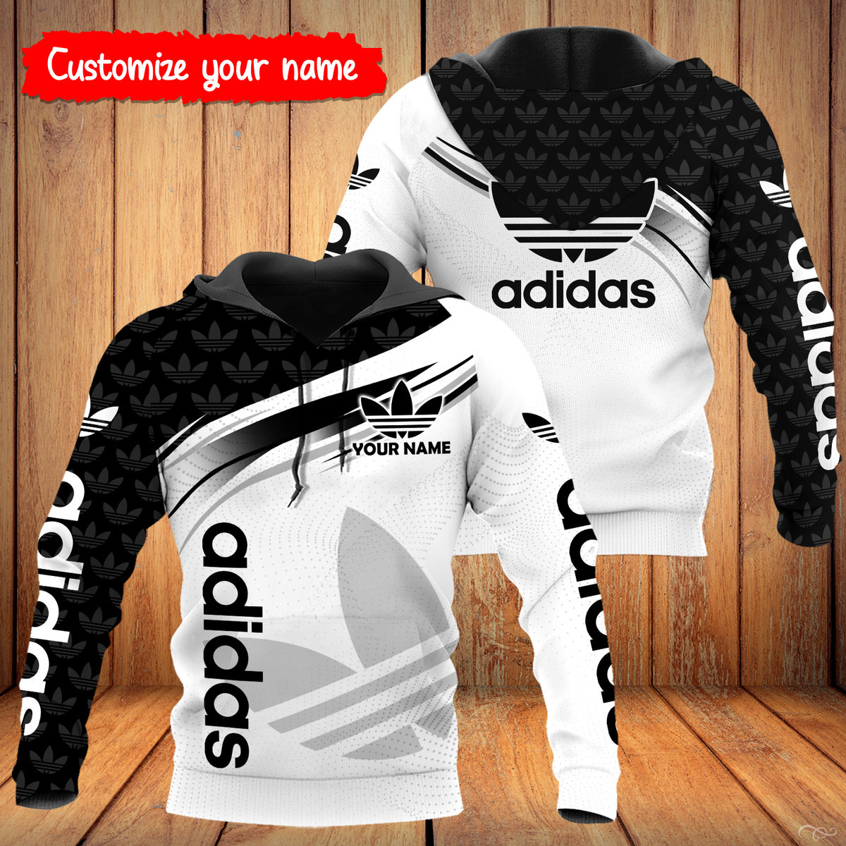 ADD 3D Customize Name Hoodie ADD6007  Ver 2 Hoodie