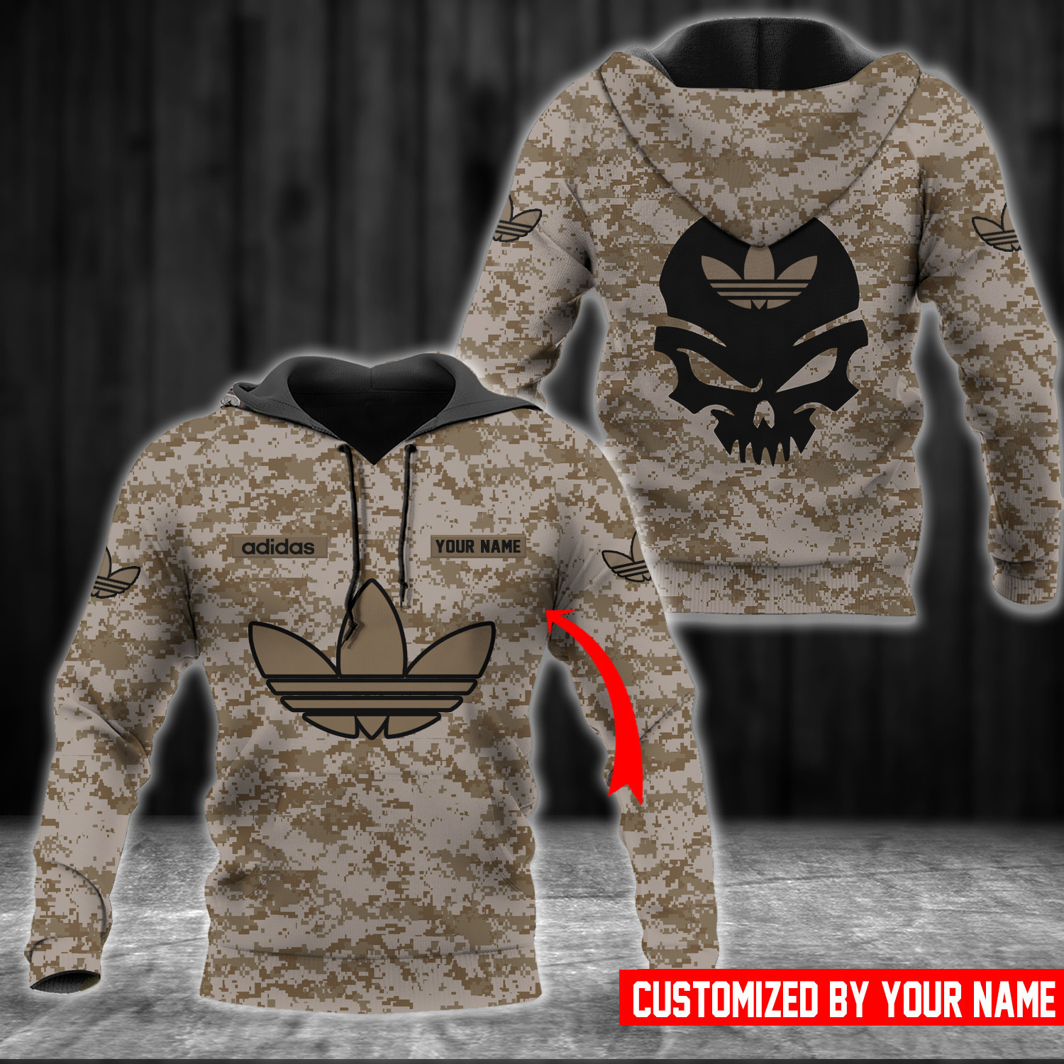 ADD 3D Customize Name Hoodie US ADD1448  Ver 53 Hoodie