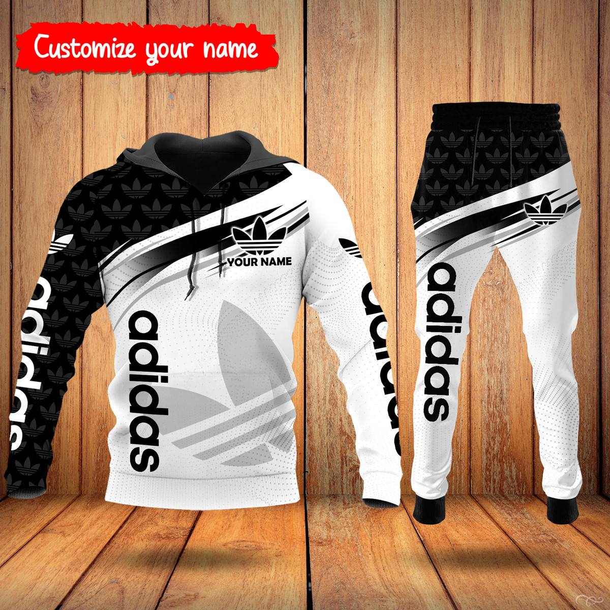 ADD Customize Name Hoodie + Pants ADD6007 Ver 2Hoodie Long Pants Set