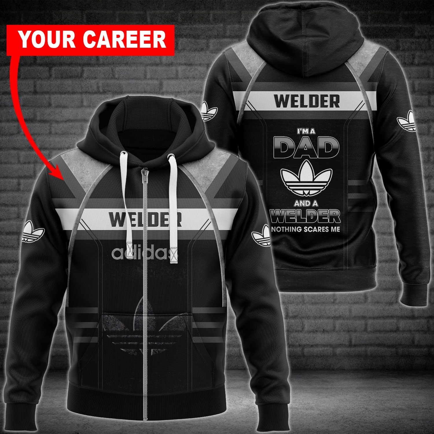 ADD Customize Name Zip Hoodie ADD5899 Ver 14 Zipper Hoodie