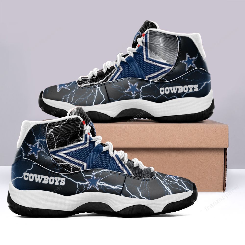 Dallas Cowboys Air Jordan 11 Sneakers High Top Shoes HT