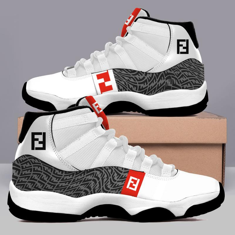 Fendi Vertigo Pattern Air Jordan 11 Sneakers Shoes Hot 2022 Gifts For Men Women HT