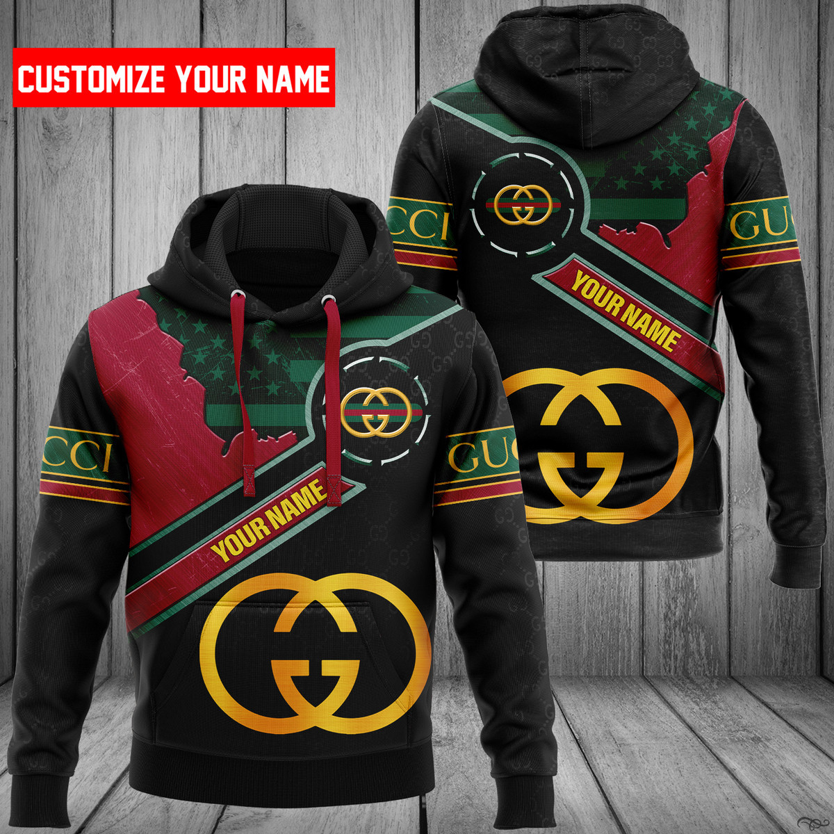 GC 3D Customize Name Hoodie GC5351  Ver 19 Hoodie