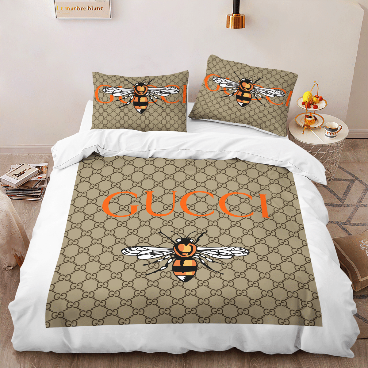 GC Bee Luxury Brand High-End Bedding Set Home Decor HT