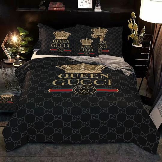 GC Queen Luxury Brand High-End Bedding Set Home Decor HT