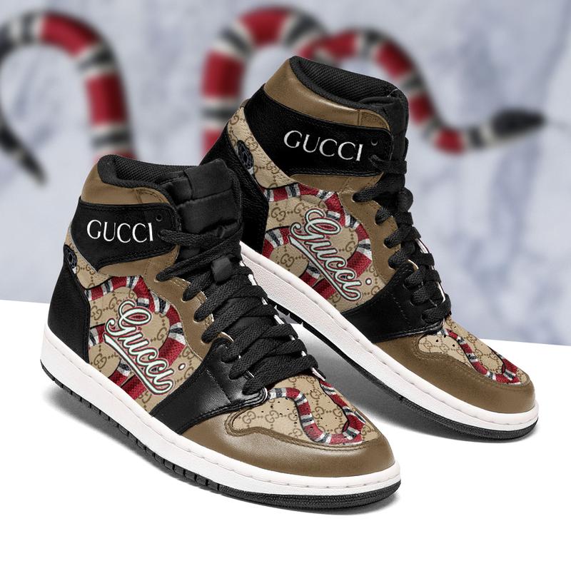 GC Snake Black High Air Jordan Sneakers Shoes Hot 2022 Gifts For Men Women HT