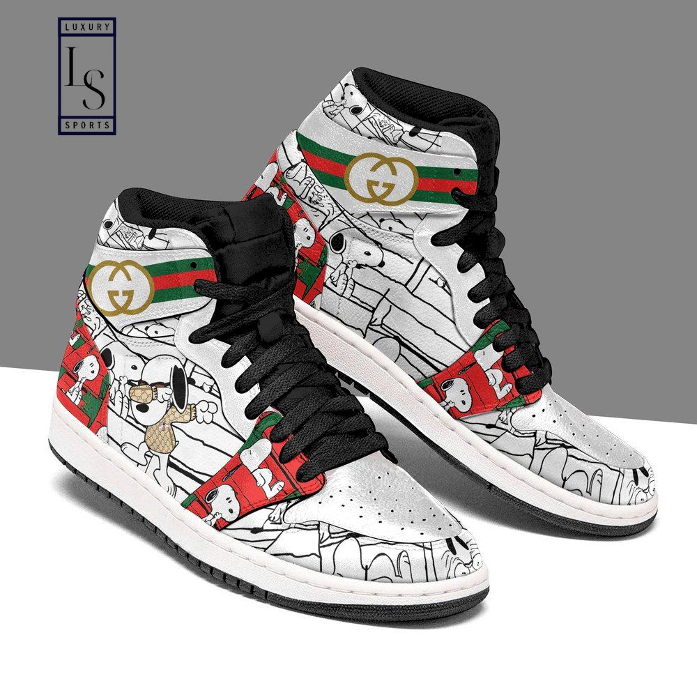 Gucci Snoopy Dab Jordan 1 High Sneaker