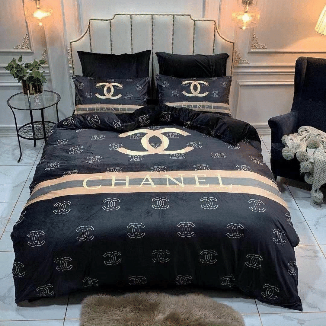 High-end Italian Luxury Brand Inspired Custom 3D Customized Bedding Sets Duvet Cover Bedlinen Bed set