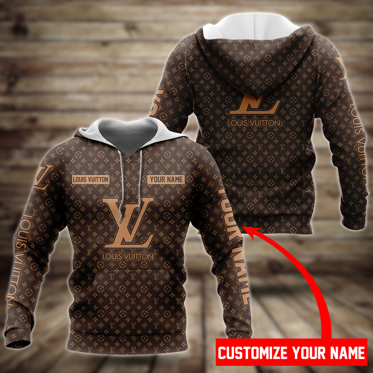 LVN 3D Customize Name Hoodie LV5178  Ver 47 Hoodie