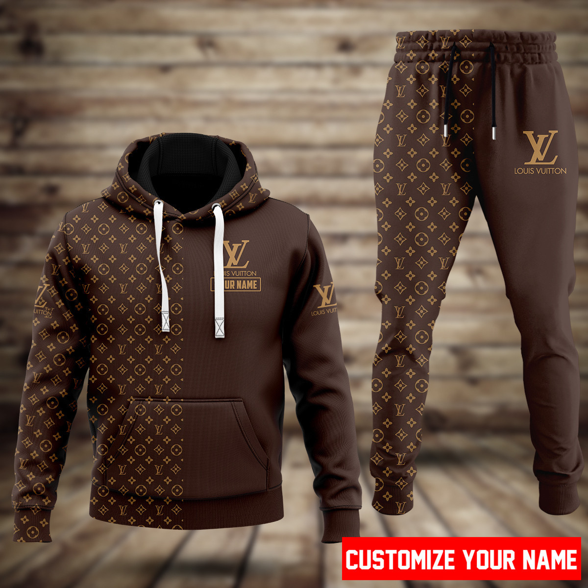 LVN Customize Name Hoodie + Pants LV5191 Ver 27Hoodie Long Pants Set