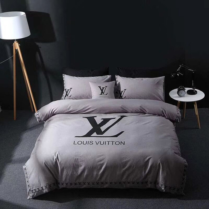 Luxury French Fashion Gray Custom 3D Customized Bedding Sets Duvet Cover Bedlinen Bed set-01