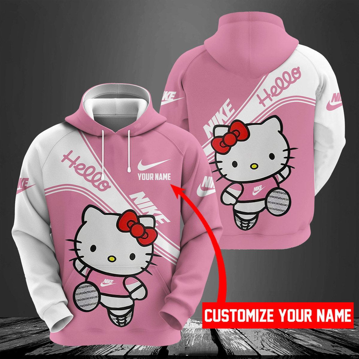 NK 3D Customize Name Hoodie NK4729  Ver 73 Hoodie