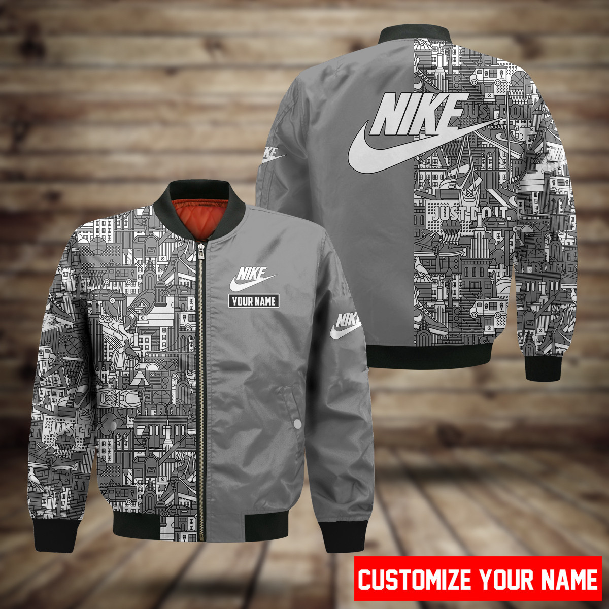 NK Customize Name Bomber Jacket NK5191 Ver 27 Bomber