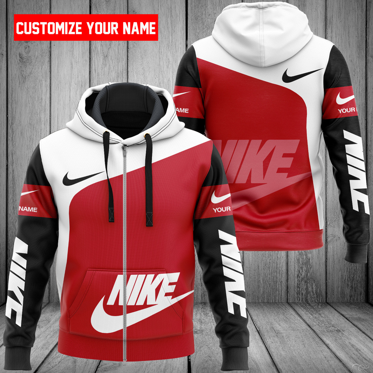 NK Customize Name Zip Hoodie NK5761 Ver 11 Zipper Hoodie