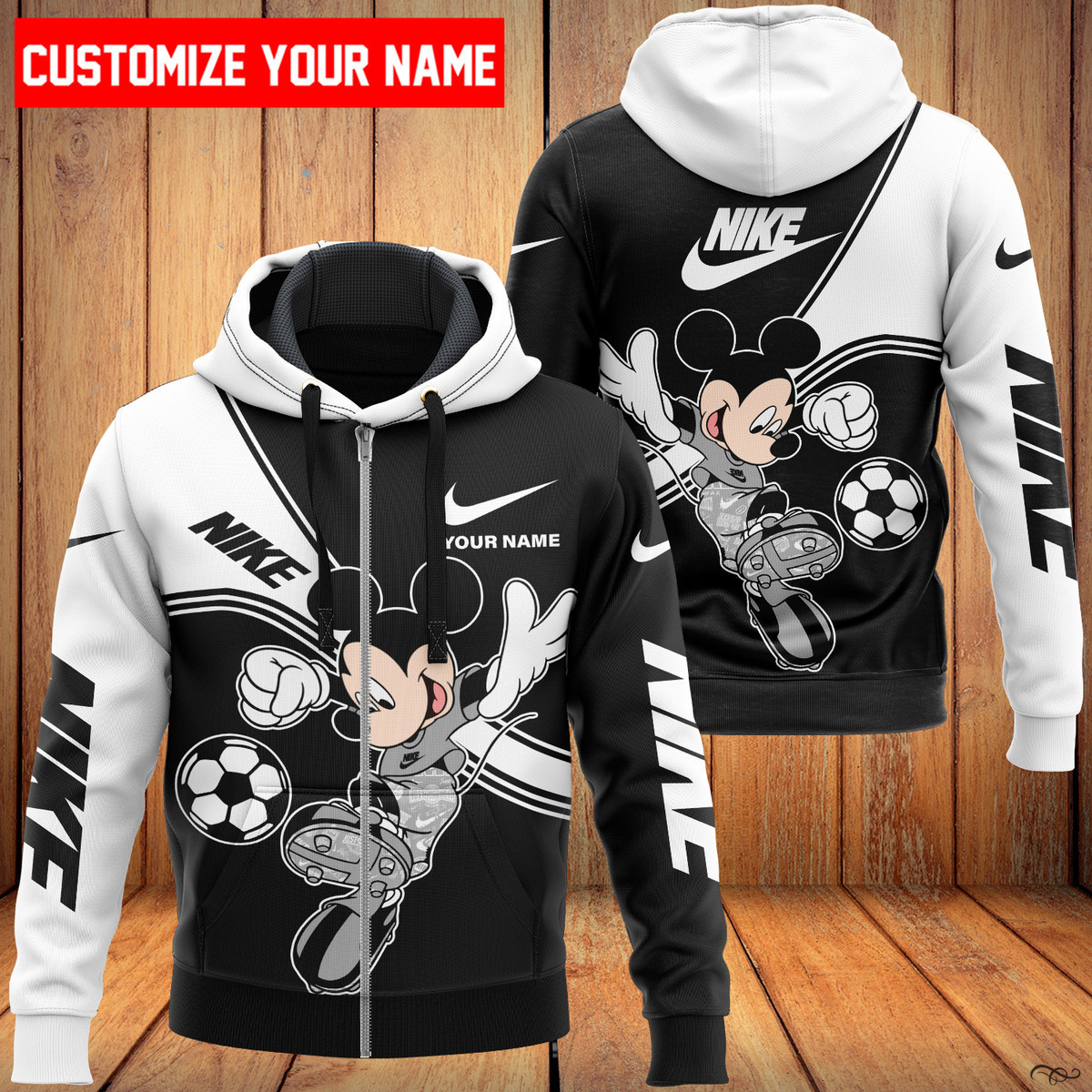 NK Customize Name Zip Hoodie NK5776 Ver 8 Zipper Hoodie