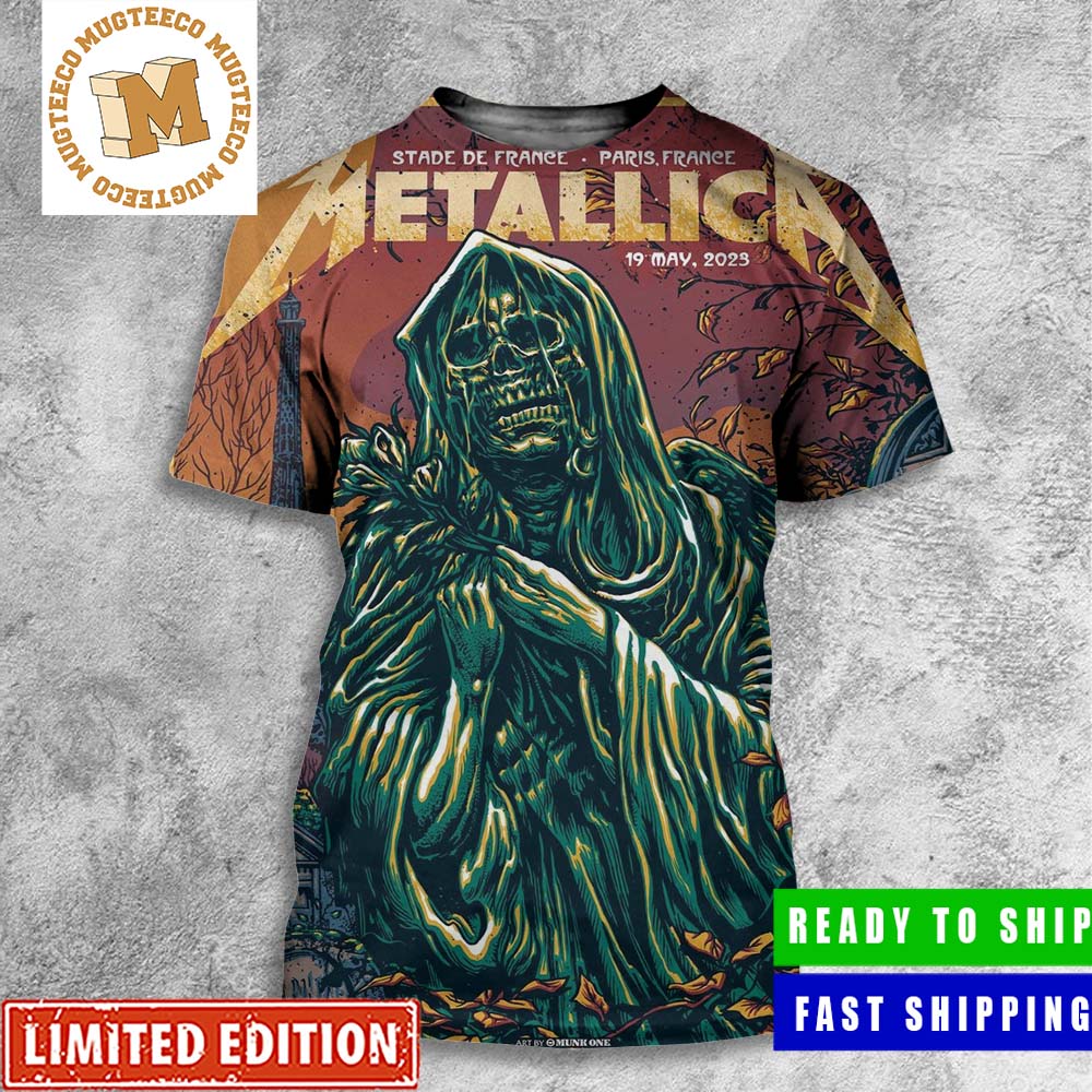 Metallica Stade De France M72 World Tour Final Night All Over Print Shirt