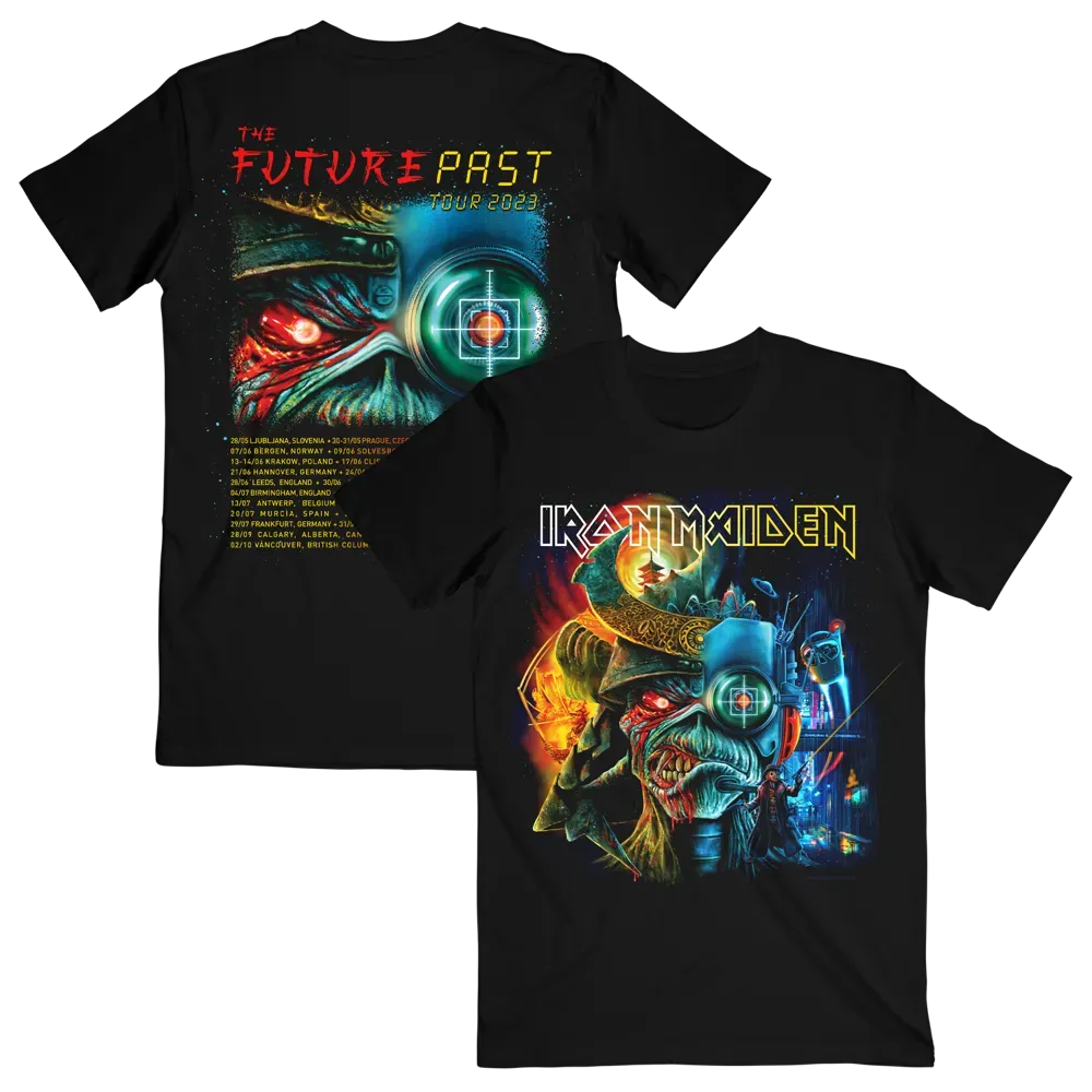 The Future Past Tour 2023 Iron Maiden With Dates Double Side Trending Unisex Shirt