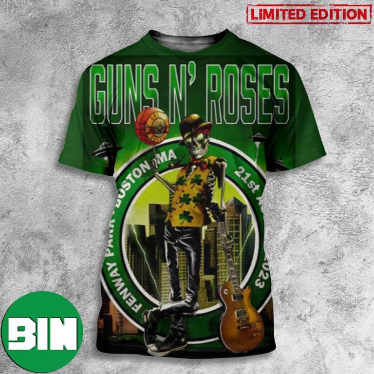 Guns N Roses Fenway Park August 21st 2023 Massachusetts Tour All Over Print T-Shirt