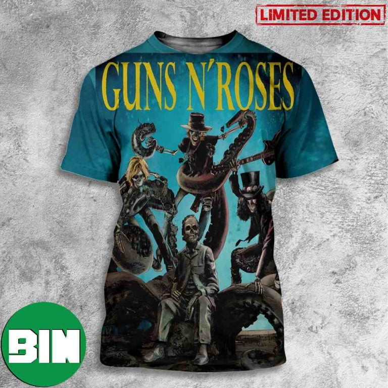 Guns N’ Roses Vigo Spain June 12 2023 World Tour 3D T-Shirt
