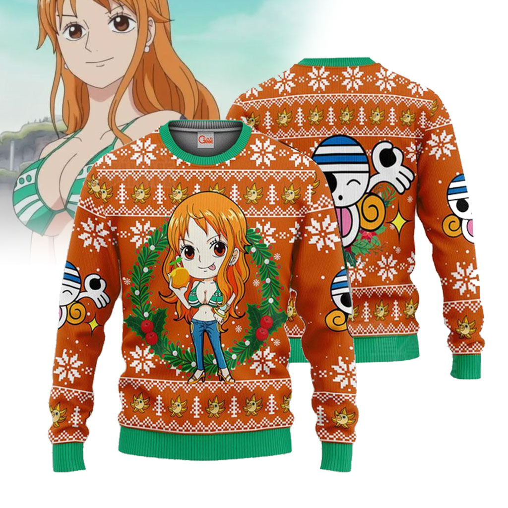 One Piece Nami Ugly Christmas Sweater