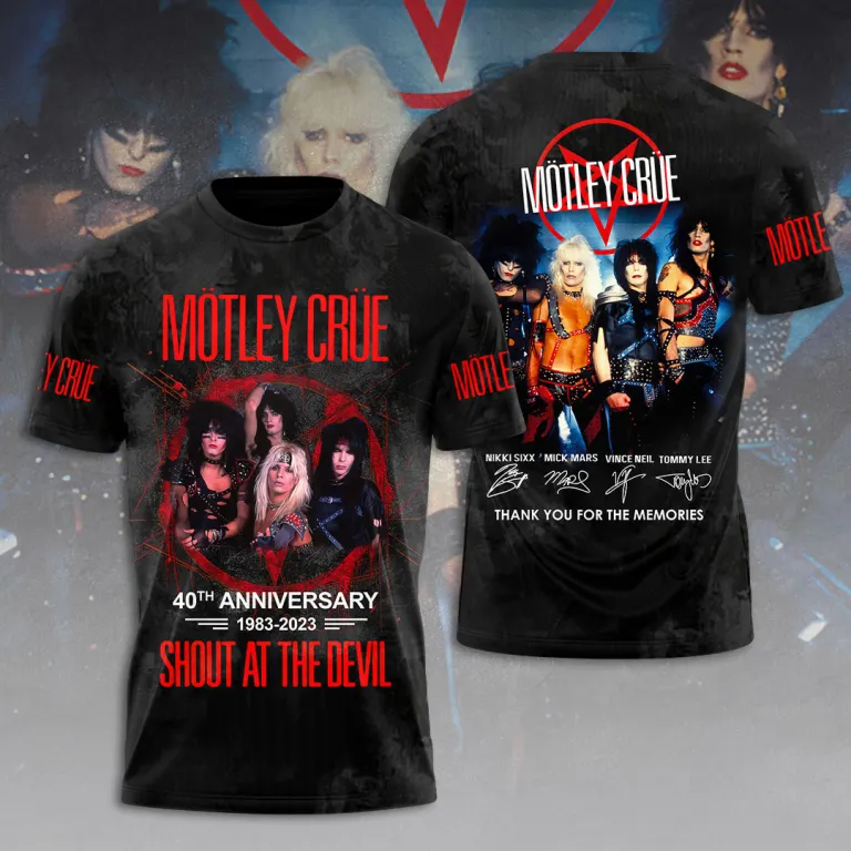 Mötley Crüe 3D All Over Print Shirt