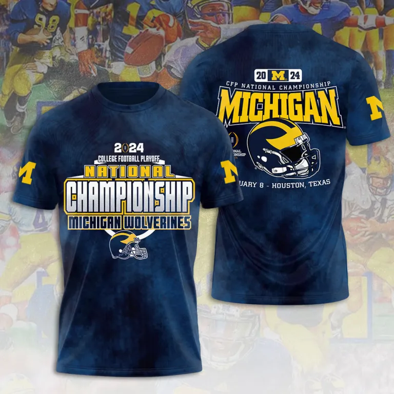 Michigan Wolverines Football 3D All Over Print Shirt - Ck2712