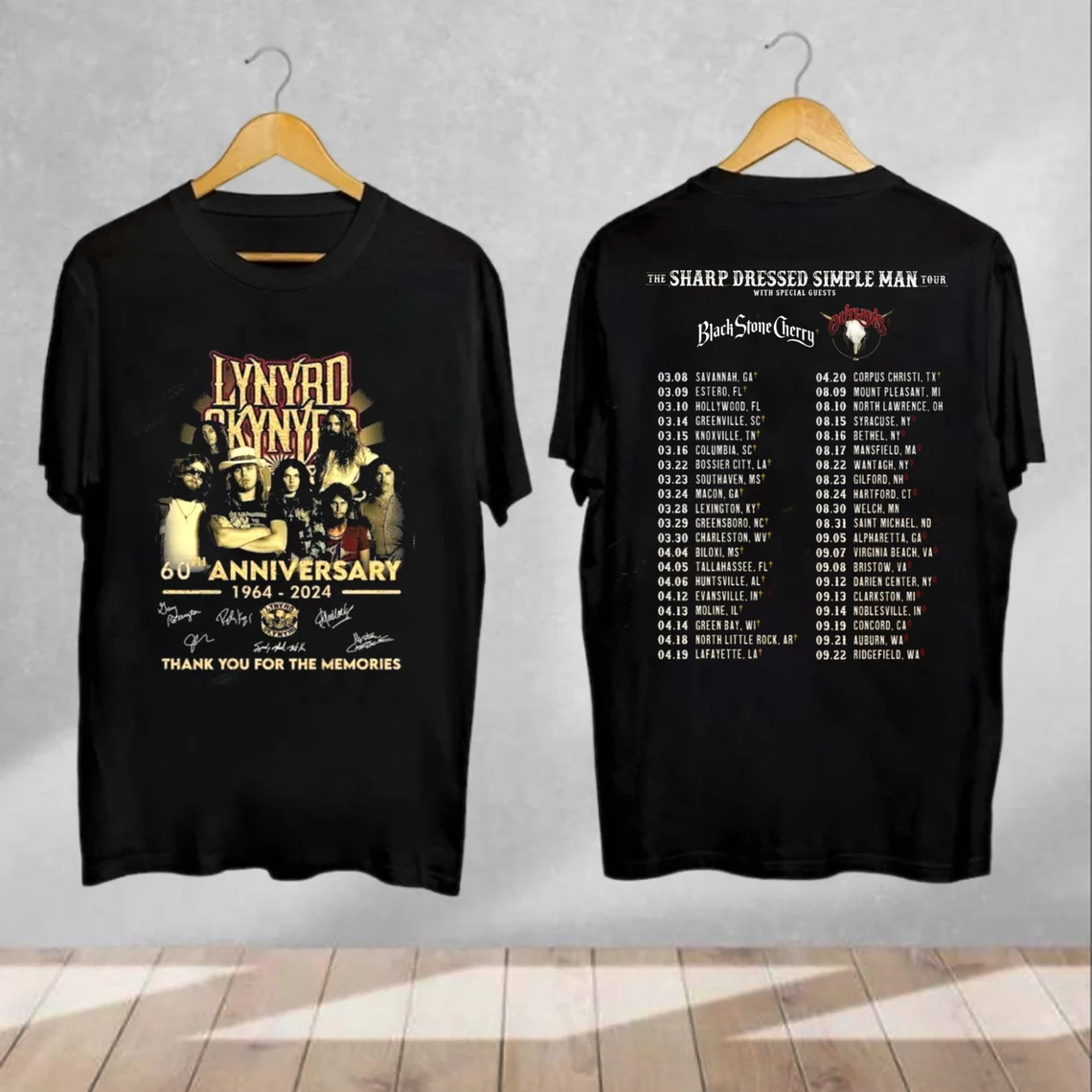 Lynyrd Skynyrd Tour 2024 Shirt