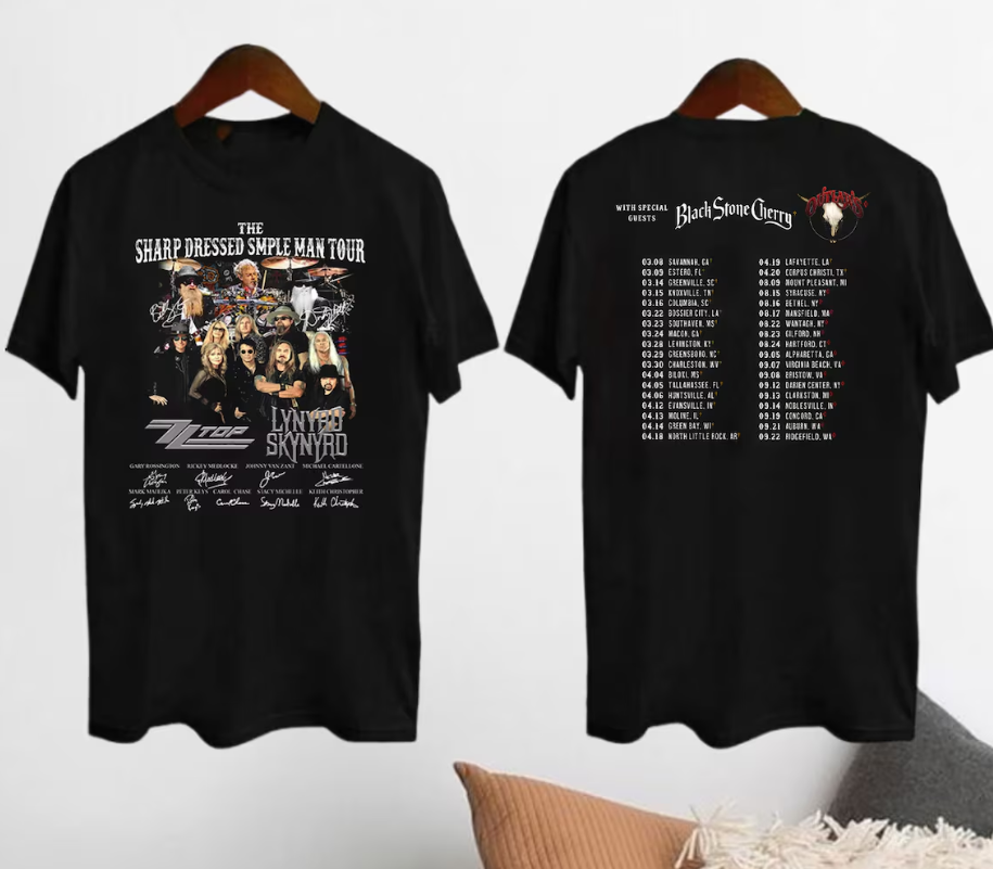 Lynyrd Skynyrd ZZ Top Tour 2024 Shirt