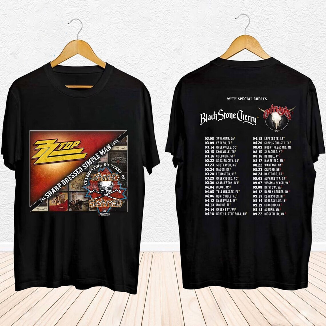 Lynyrd Skynyrd ZZ Top Tour 2024 TShirt